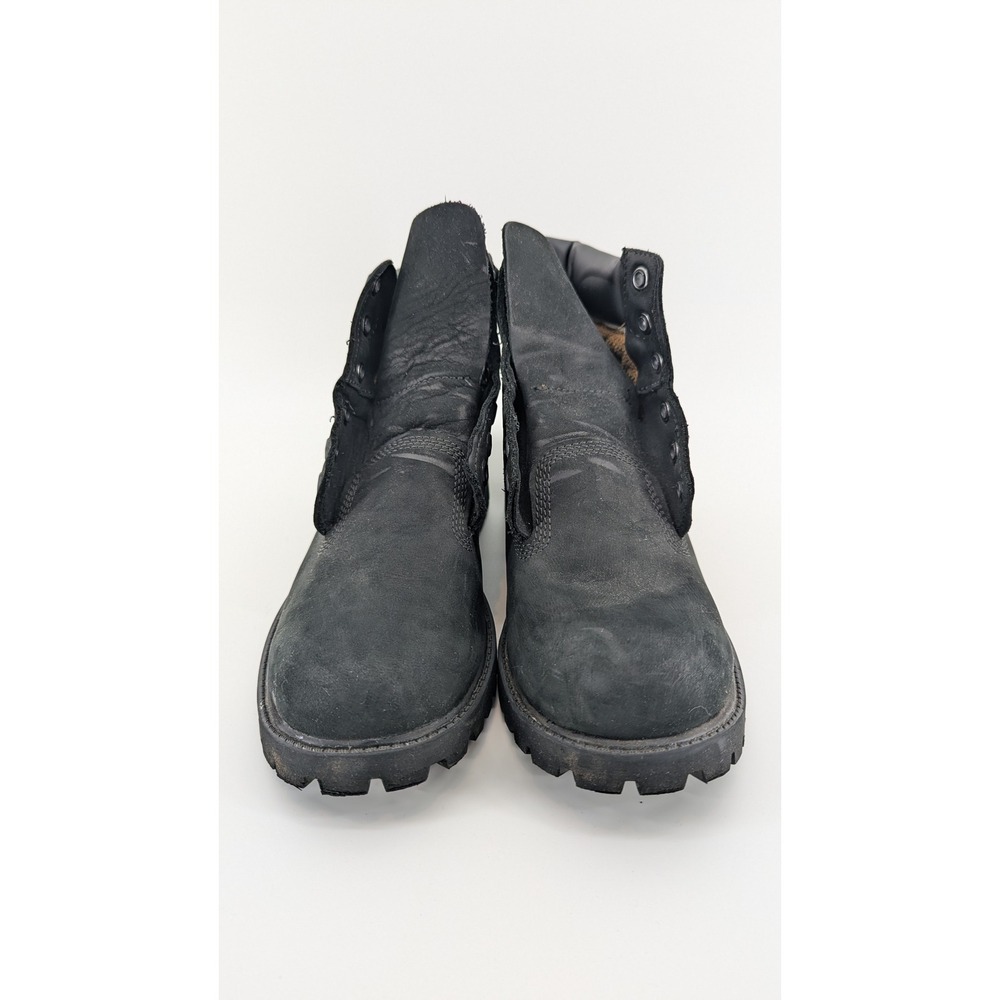 Timberland 6 Inch Premium Waterproof Boots Black Nubuck Leather Mens 6.5W 12907